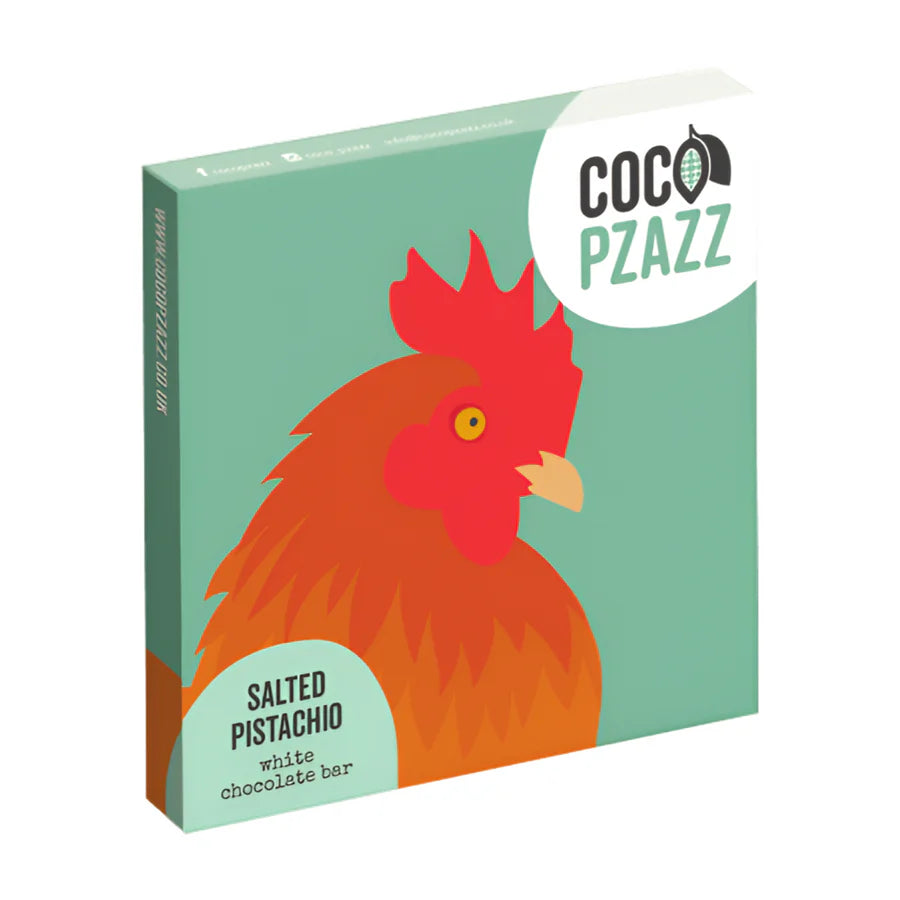 Coco Pzazz Salted Pistachio White Chocolate